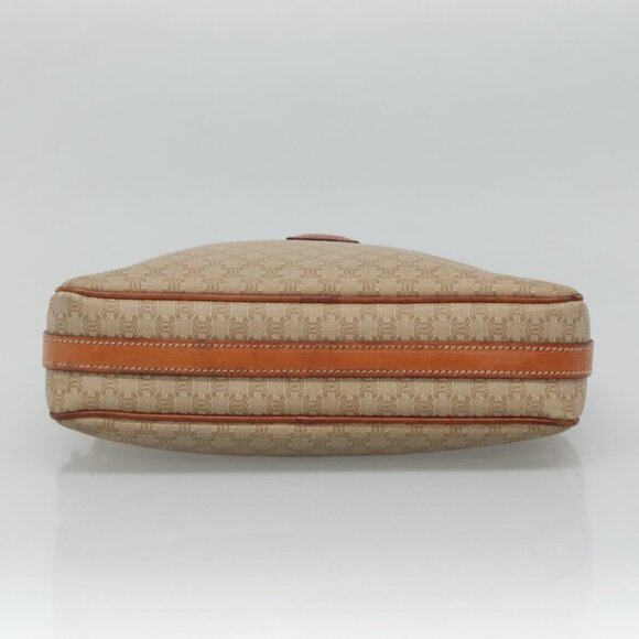 CELINE Macadam Canvas Shoulder Bag PVC Beige Gold Auth - Picture 7 of 16